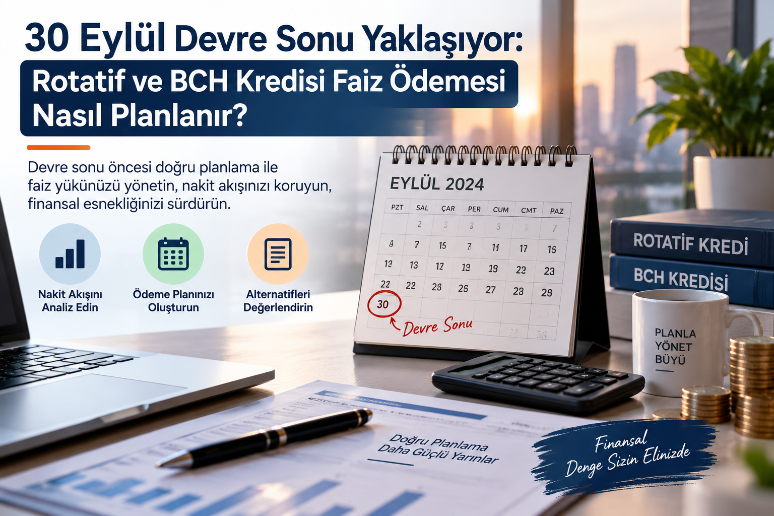 30 Eylül Devre Sonu Yaklaşıyor: Rotatif ve BCH Kredisi Faiz Ödemesi Nasıl Planlanır?